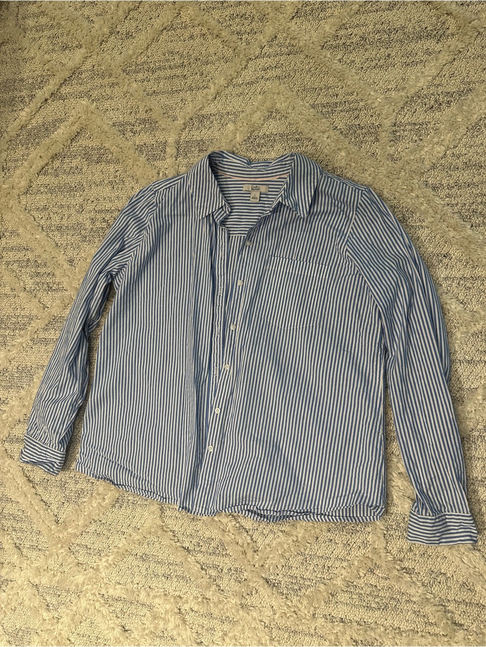 Blue Stripe Button Down